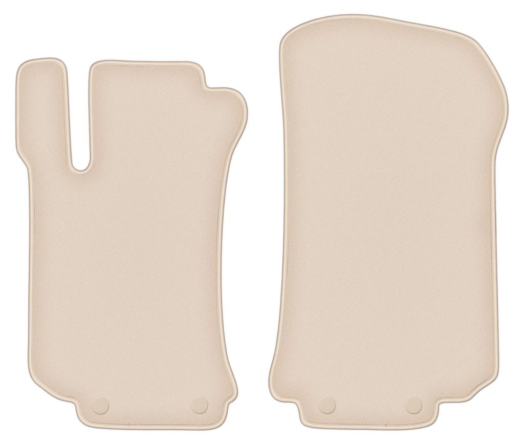 DURBAN Beige Velours-Fußmatten vorne für Mercedes R V251/R251 Minivan (2005-2013)