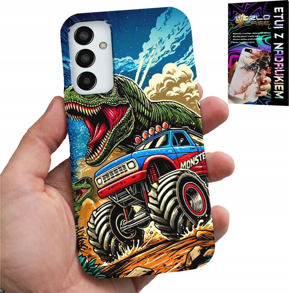 Gehäuse Für Samsung Galaxy M23 - Dinosaurier Im Monstertruck-Design Für Kinder