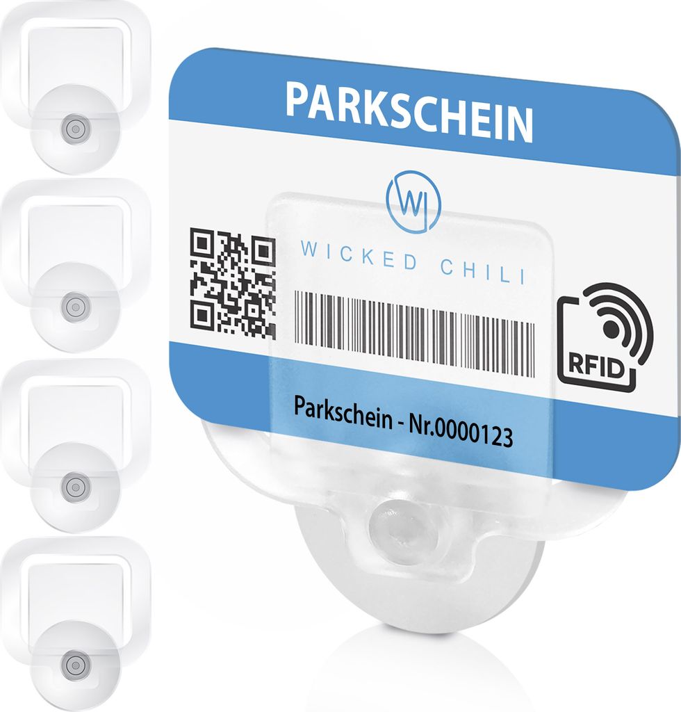 Wicked Chili 4er Set Parkausweis Auto Halterung Produktbild 