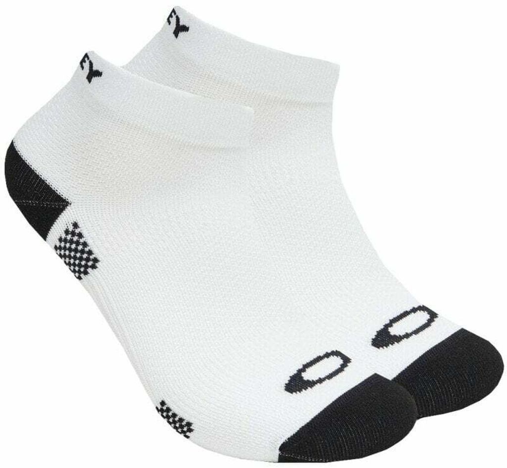 Oakley Ribbed Ellipse Short White S Fahrradsocken