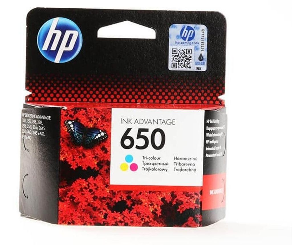 HP 650 Tri-color originele inktcartridge Advantage, Productafbeelding 