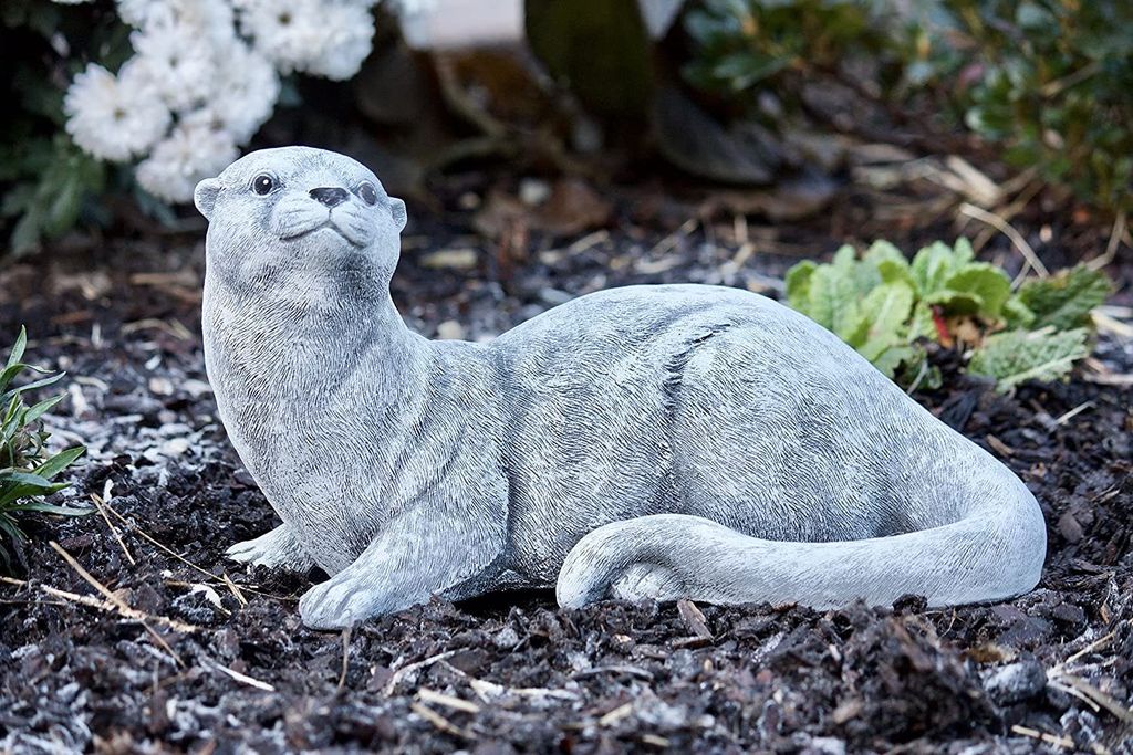 Steinfigur Erdmännchen Im Hügel – Massiver Steinguss, Frostfest Bis -30°C, Made In Germany