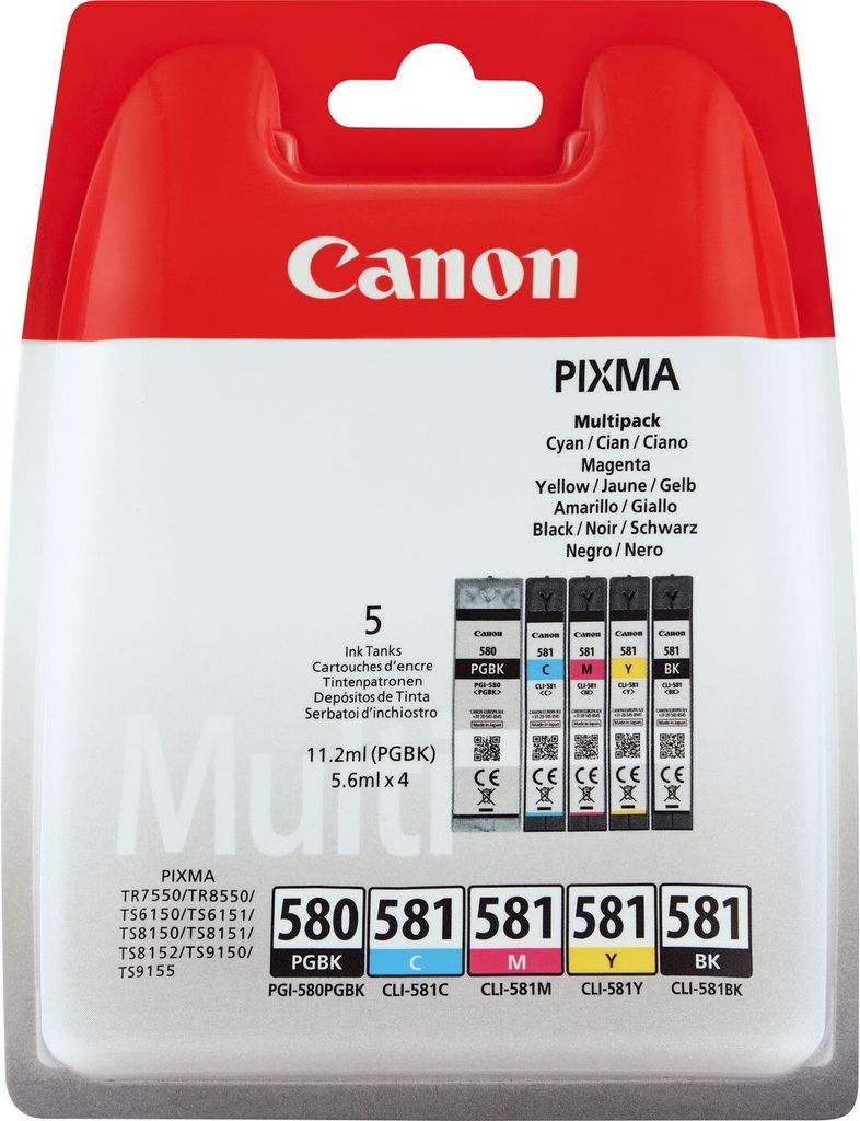 Canon 2078C008 inkoustová kazeta 5 ks originální černá, Obrázek produktu 