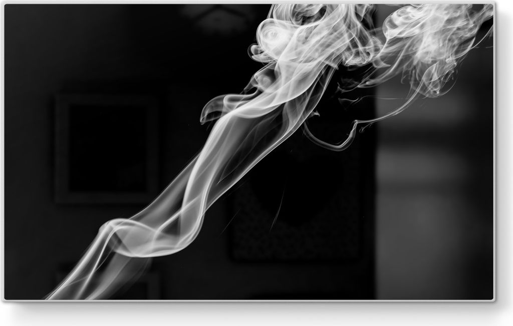 DEQORI Frühstücksbrett Glas 23x14 cm 'Ätherische Eleganz' Schneidebrett Schneideplatte