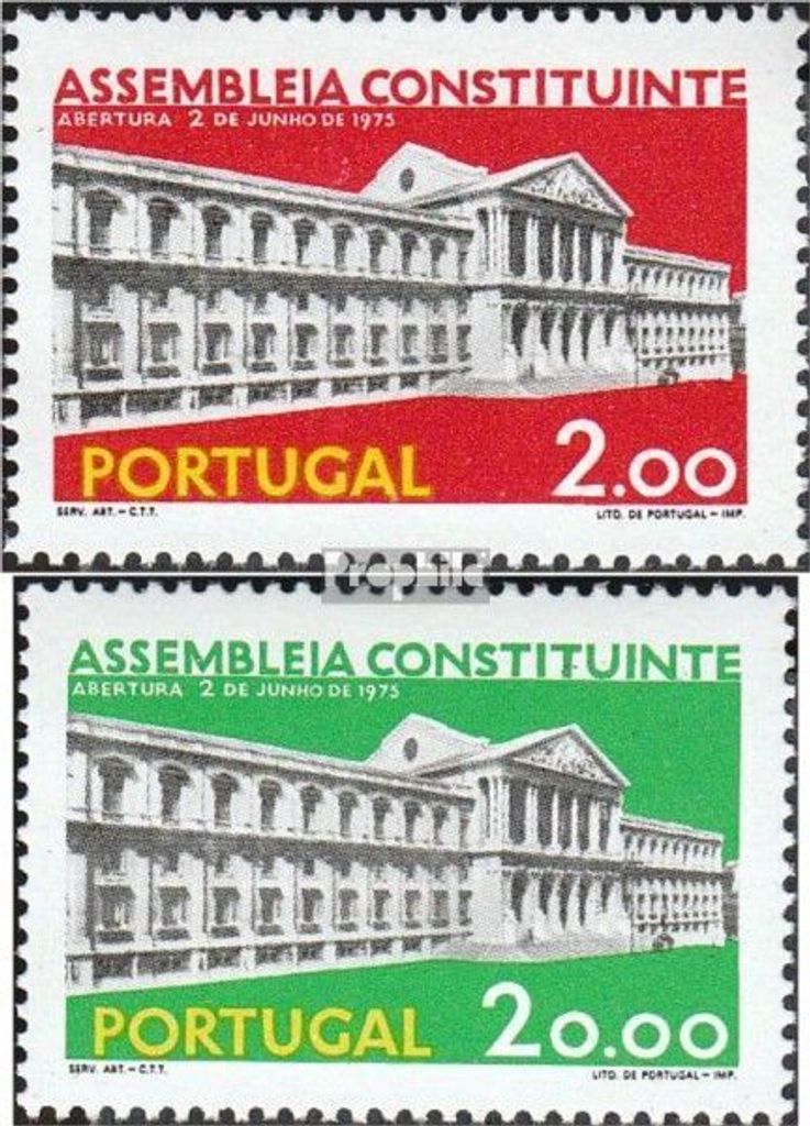 Briefmarken Portugal 1975 Mi 1283-1284 (kompl.Ausg.) postfrisch Versammlung