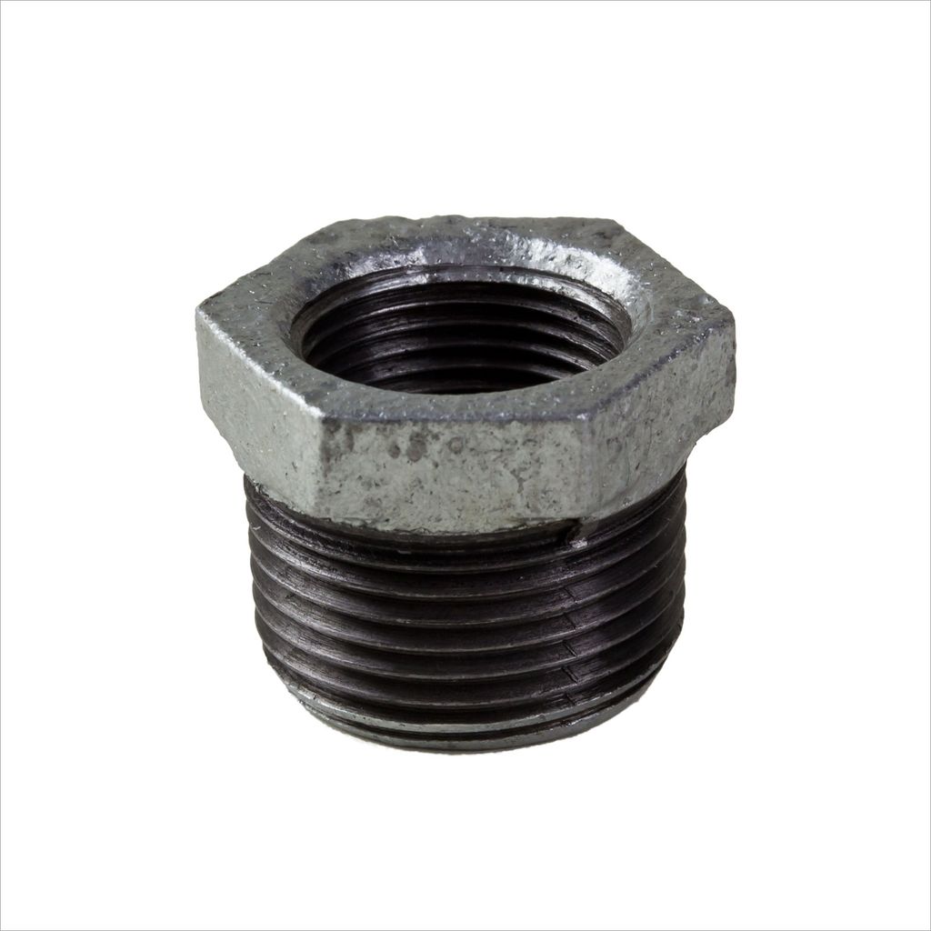 Temperguss Reduzierstück 2" auf 1 1/4" AG/IG Übergangsstück Reduzierung Redstück