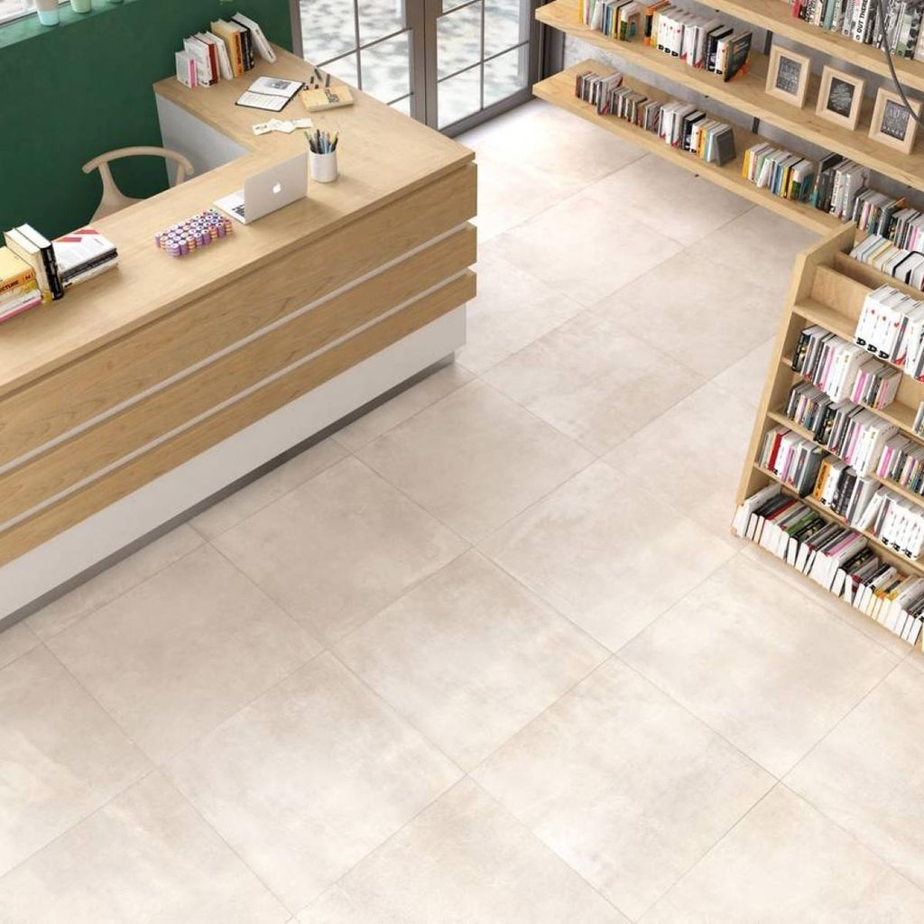 Fliesen Betonoptik Beige 100x100 cm CASA39 Rondine