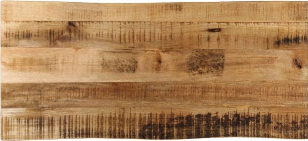 "2026 MODERNE"Tischplatte - elegantes Design - Schreibtischplatte - mit Baumkante 80x40x3,8cm Raues Mango Massivholz Promotion420272 - Tischplatten