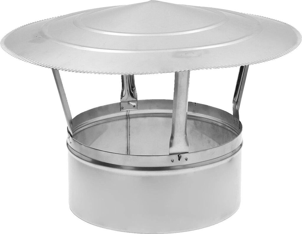 Regenhaube Schornsteinabdeckung Edelstahl Ø 250 mm Produktbild 