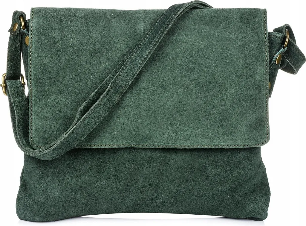 Sac en daim pour femme style italien format B5 spacieux Messenger Bag