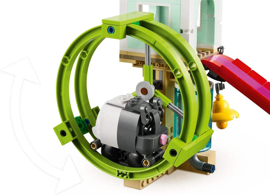 Roue d'exercice pour hamster et petits rongeurs - Manège design 22cm - 9