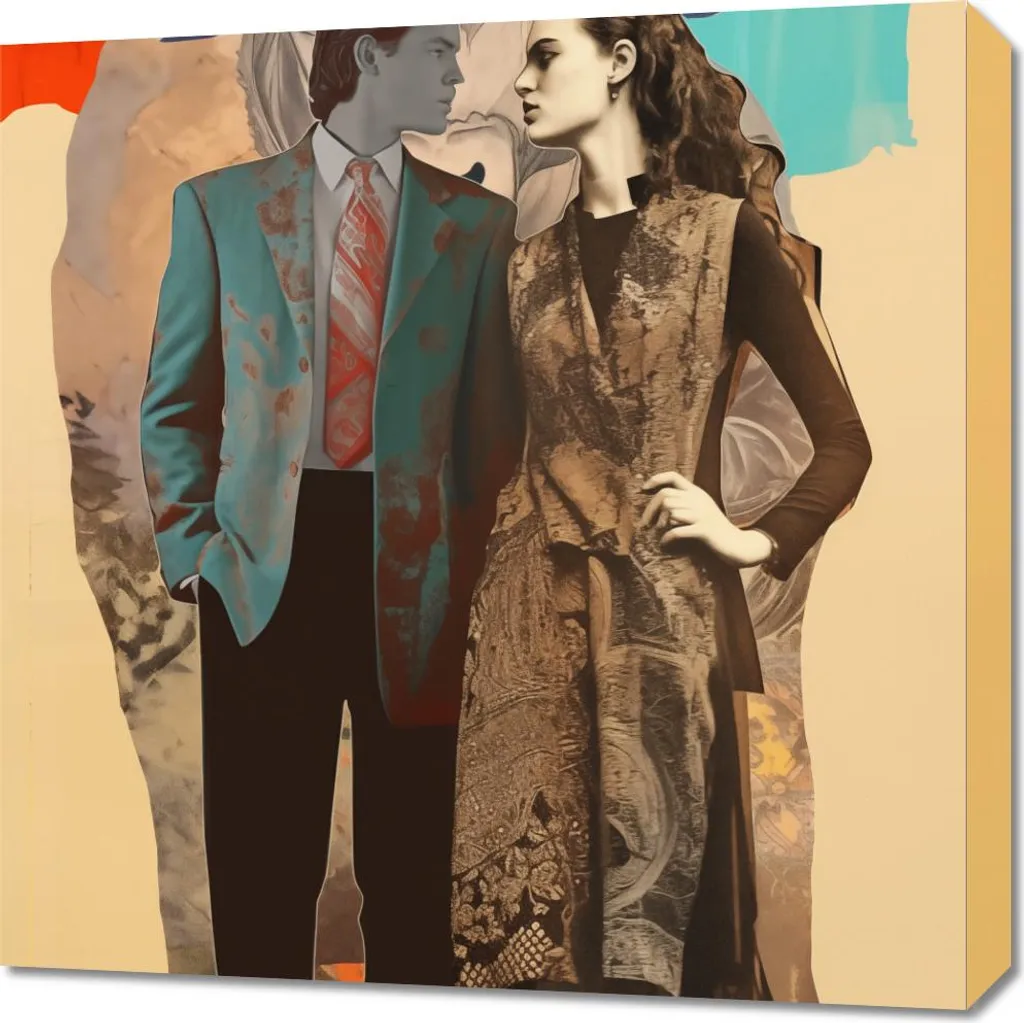 Quadro 60x60 Dialogo tra Culture | Decorazione Parete Moderna Online
