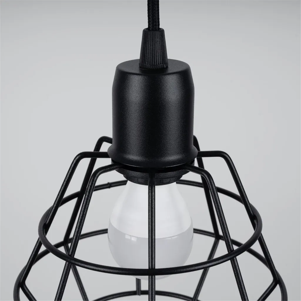 Suspension noire 3 sources SUBA idéale pour table à manger et loft - 3