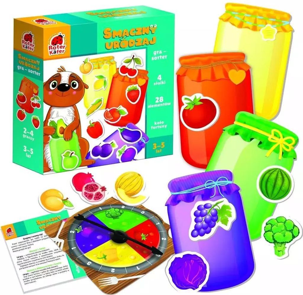 Lernspiel Tasty Harvest Interaktive Sortiergläser Roter Käfer