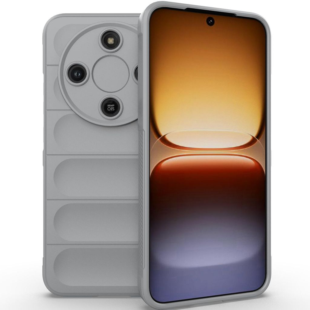 Handyhülle für Honor X9D/Magic8 Lite Weich TPU Silikon Stossfest Anti-rutsch Hülle Grau