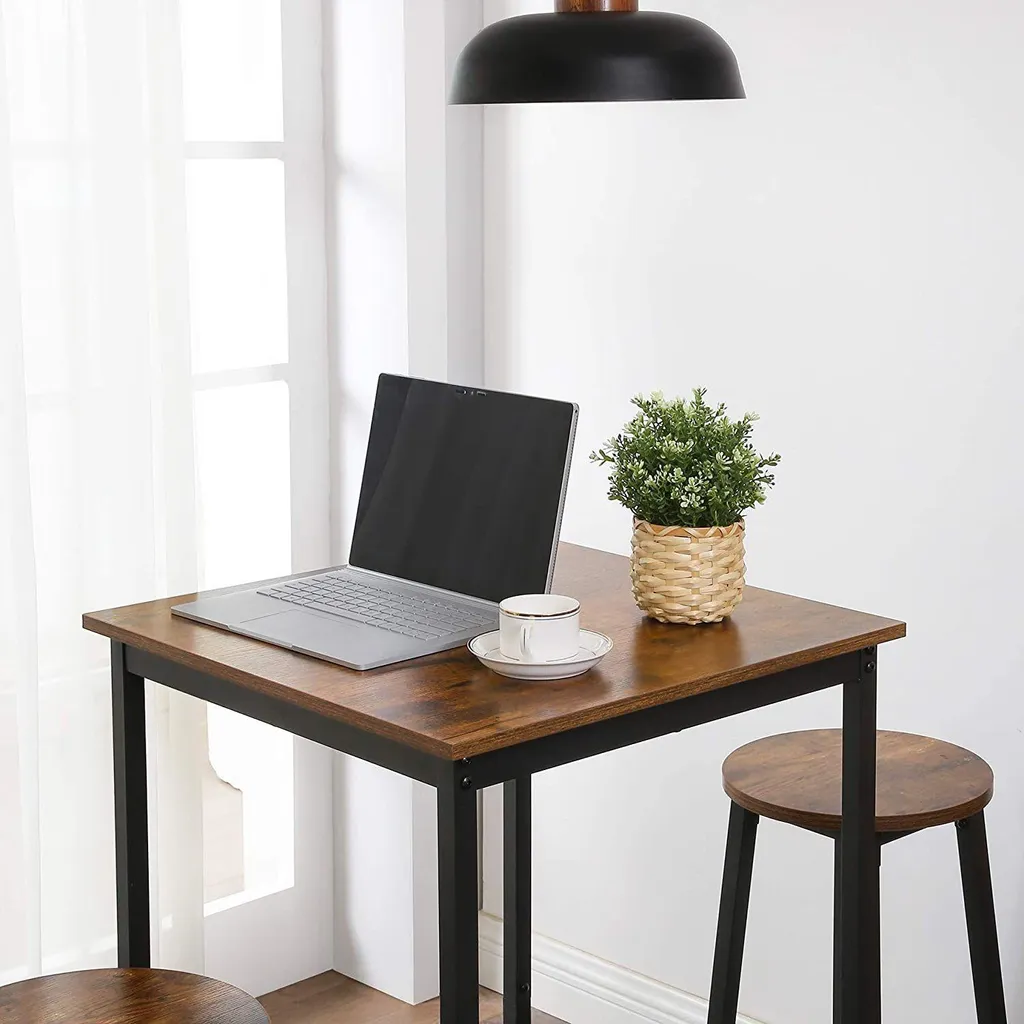 Table de Bar Stable Gain de Place pour Petite Cuisine et Studio 60cm - 6