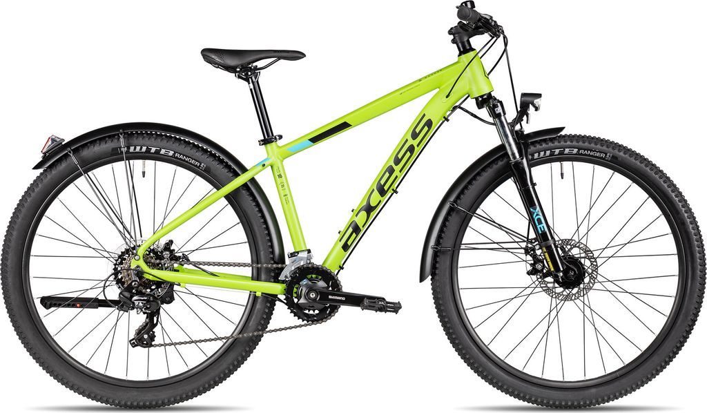 Axess SANDEE ATB alltagstaugliches Hardtail Mountainbike 27.5 Zoll Grün 14 Zoll