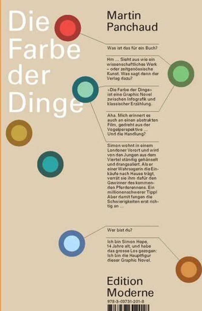 Die Farbe der Dinge Roman Graphique de Martin Panchaud Relié 448 Pages