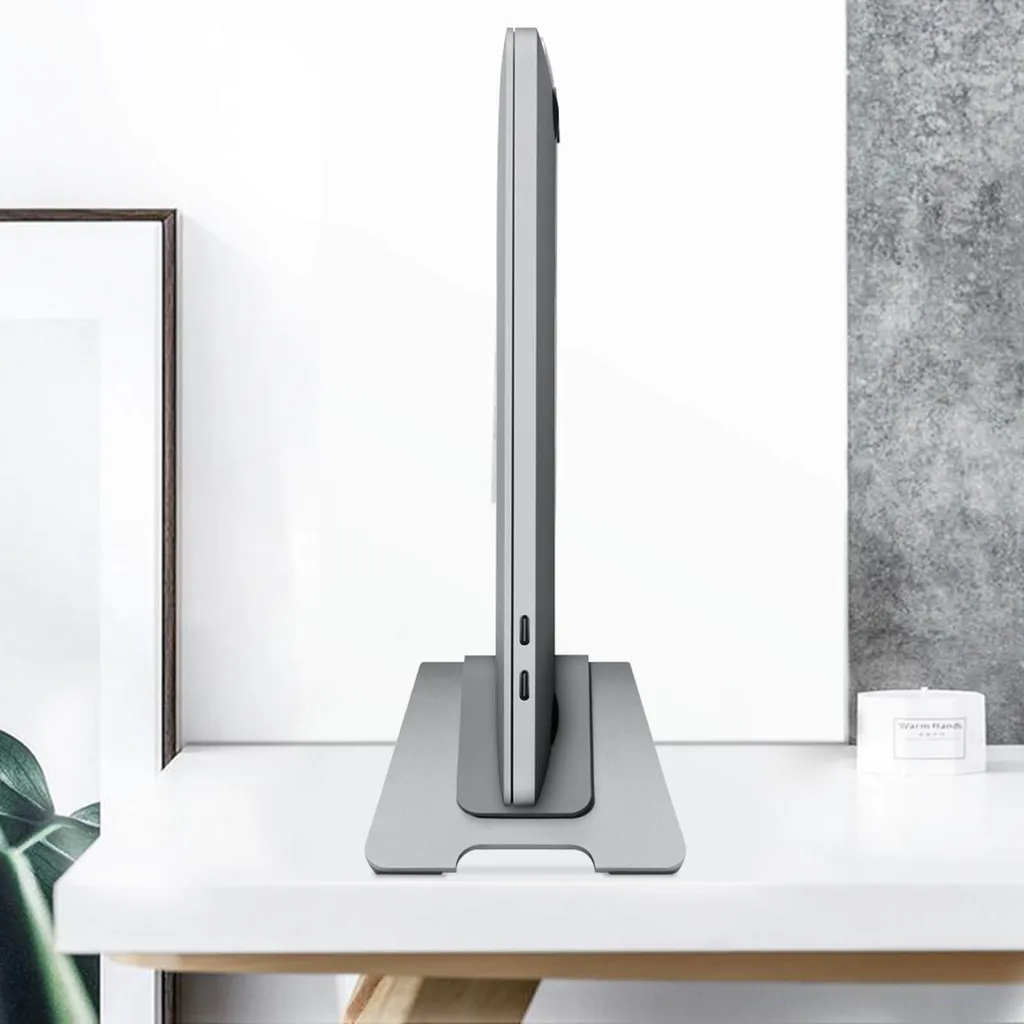 Support Vertical MacBook en Aluminium - Dock Station Twelve South Gris - 5