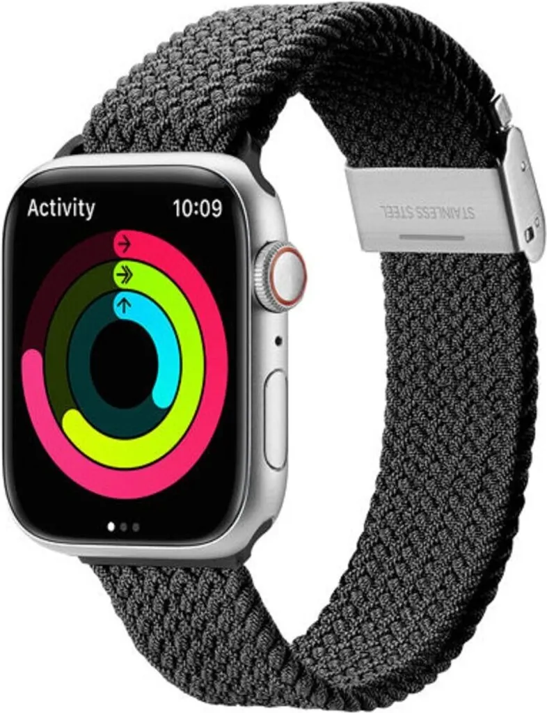 Cinturino Dux Ducis Mixture II Apple Watch 38/40/41mm Nero Intrecciato