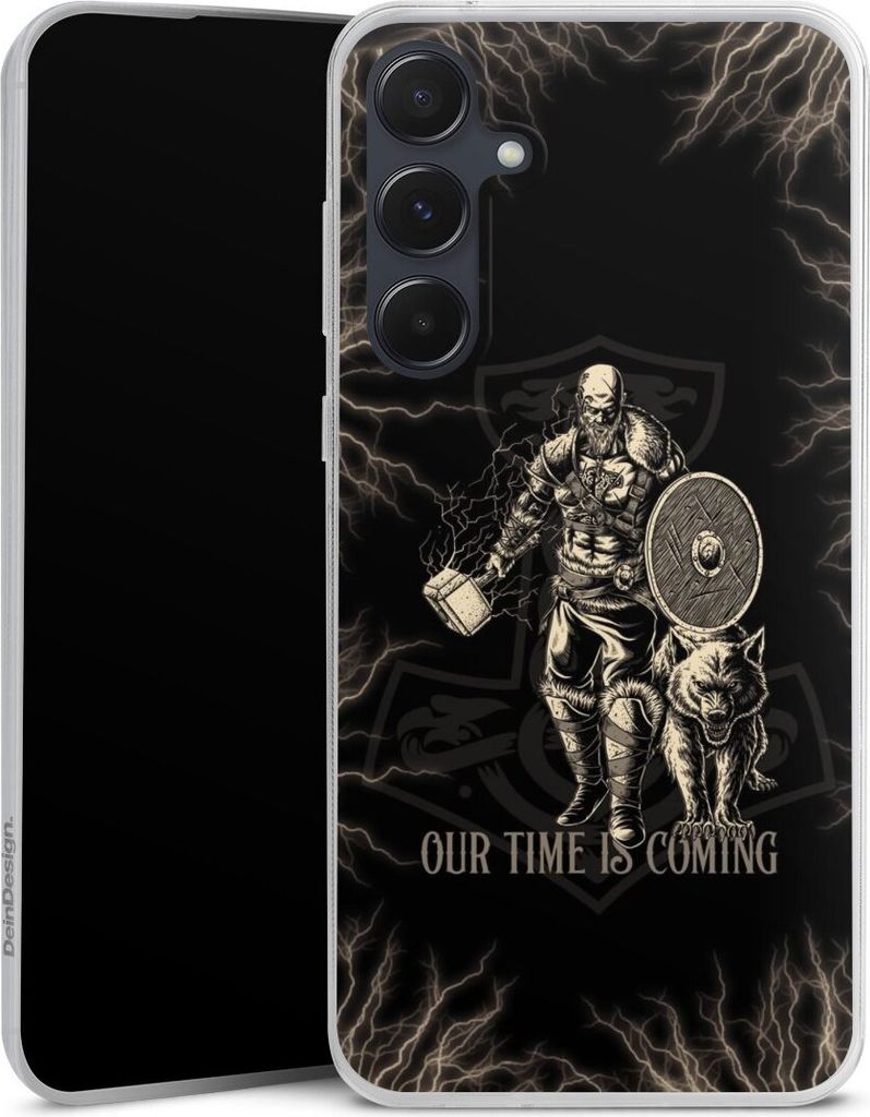 DeinDesign Slim Hülle für Samsung Galaxy A55 5G Silikon Case Ultra Dünn Handyhülle Serienmotiv Vikings Wikinger
