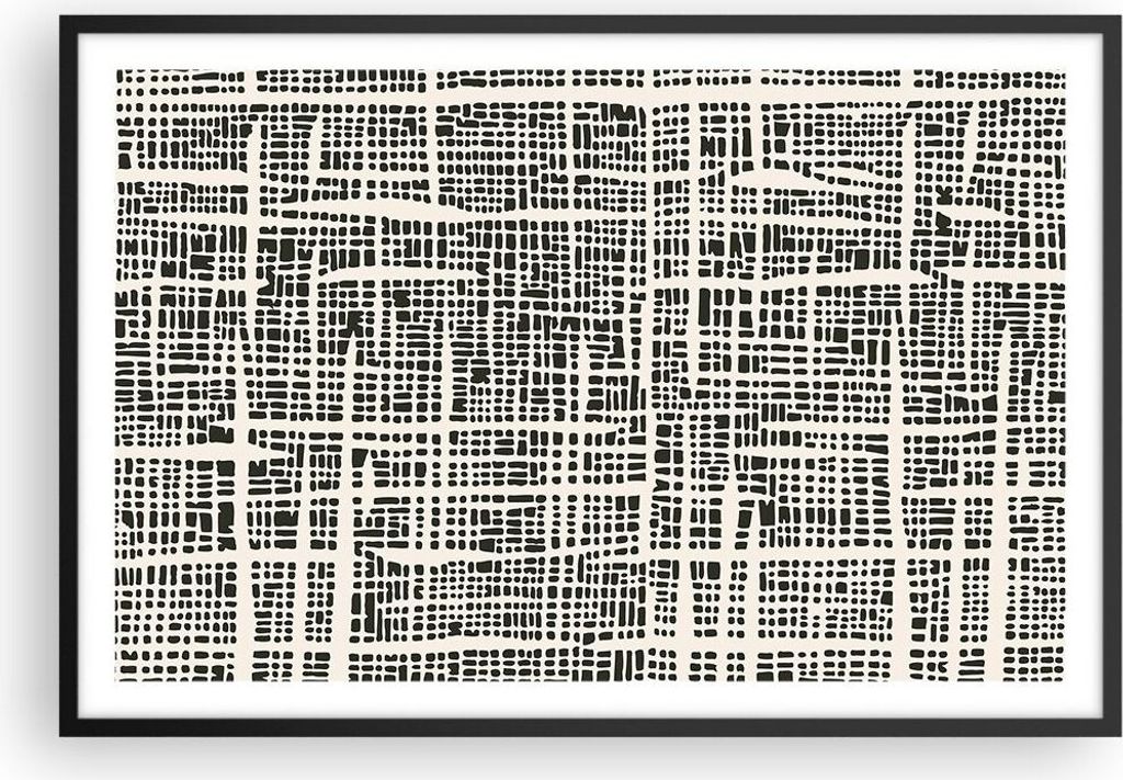 Gerahmtes Poster - Schwarzer Rahmen - Textur Muster Stück - 91,5x61 cm - Wand Bild - Wanddeko - Wandbilder - Kunstposter - Wandposter - Bilderrahm...