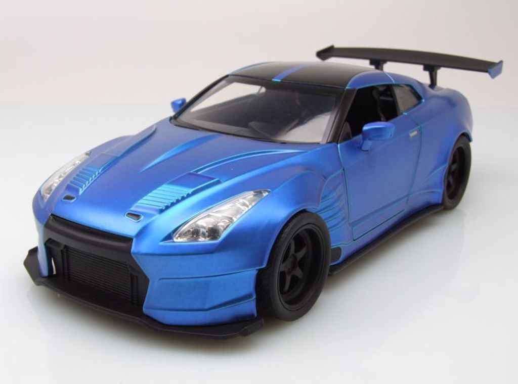 Nissan Skyline GT-R R35 2009 BenSopra blau Fast & Furious Modellauto 1:24 Jada Toys