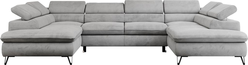 Wohnzimmersofa U-form, Eckcouch, Schlaffunktion und Produktbild 