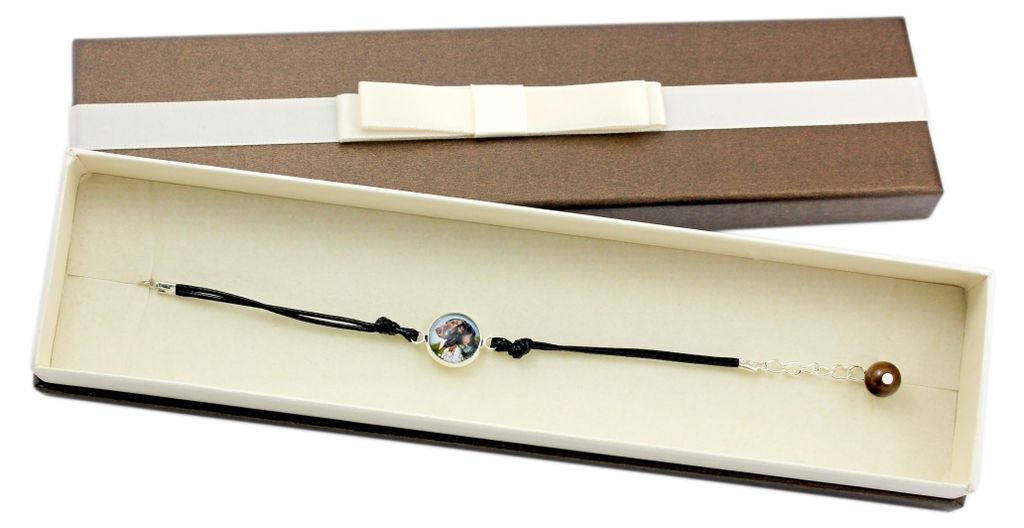 English Pointer, Englischer Pointer - Armband in einer Schachtel mit Ihrem Foto, femininer Schmuck, ein ausgezeichnetes Geschenk der Marke Art-Dog.
