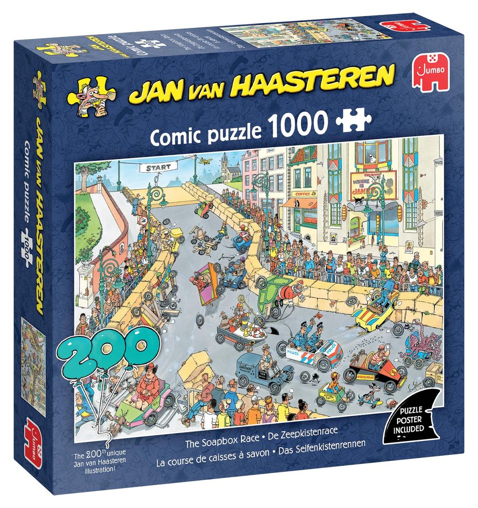 Jan van Haasteren - Das Seifenkistenrennen (1000 Teile), 1000 Stück(e), Landschaft, 12 Jahr(e)