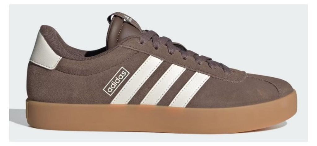 adidas VL Court 3.0 sportlicher Schnürer Braun in Gr. 37 Produktbild 