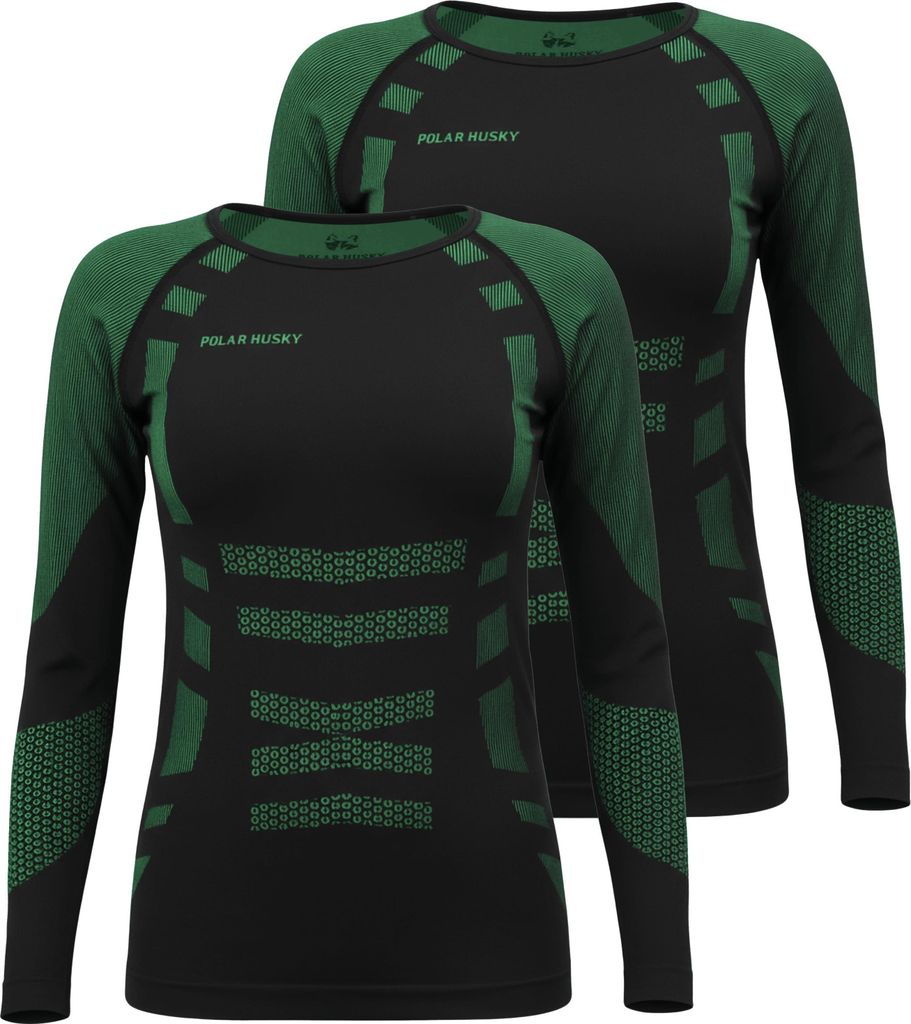 normani 2 x Thermooberteil Langarm Shirt Skiunterwäsche für Damen und Herren