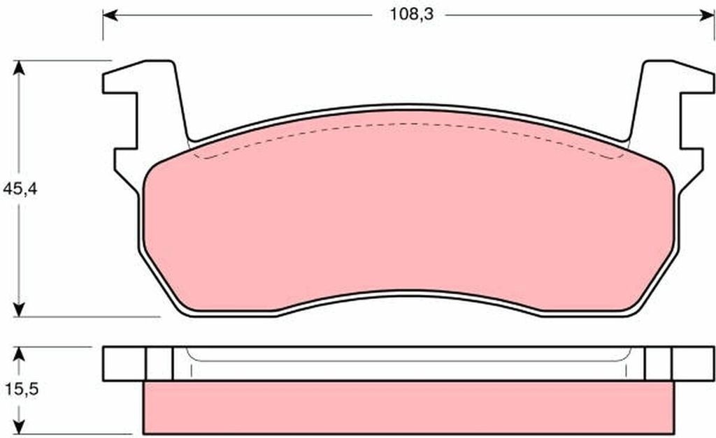 TRW Bremsbeläge Satz Vorne für NISSAN MICRA I (K10) GDB303