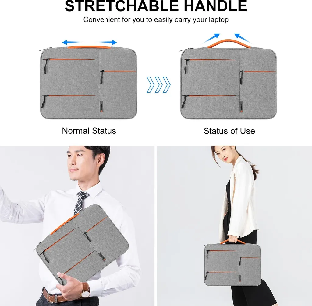 Sacoche Ordinateur Portable avec Rangement Multifonction et Étanchéité - 7