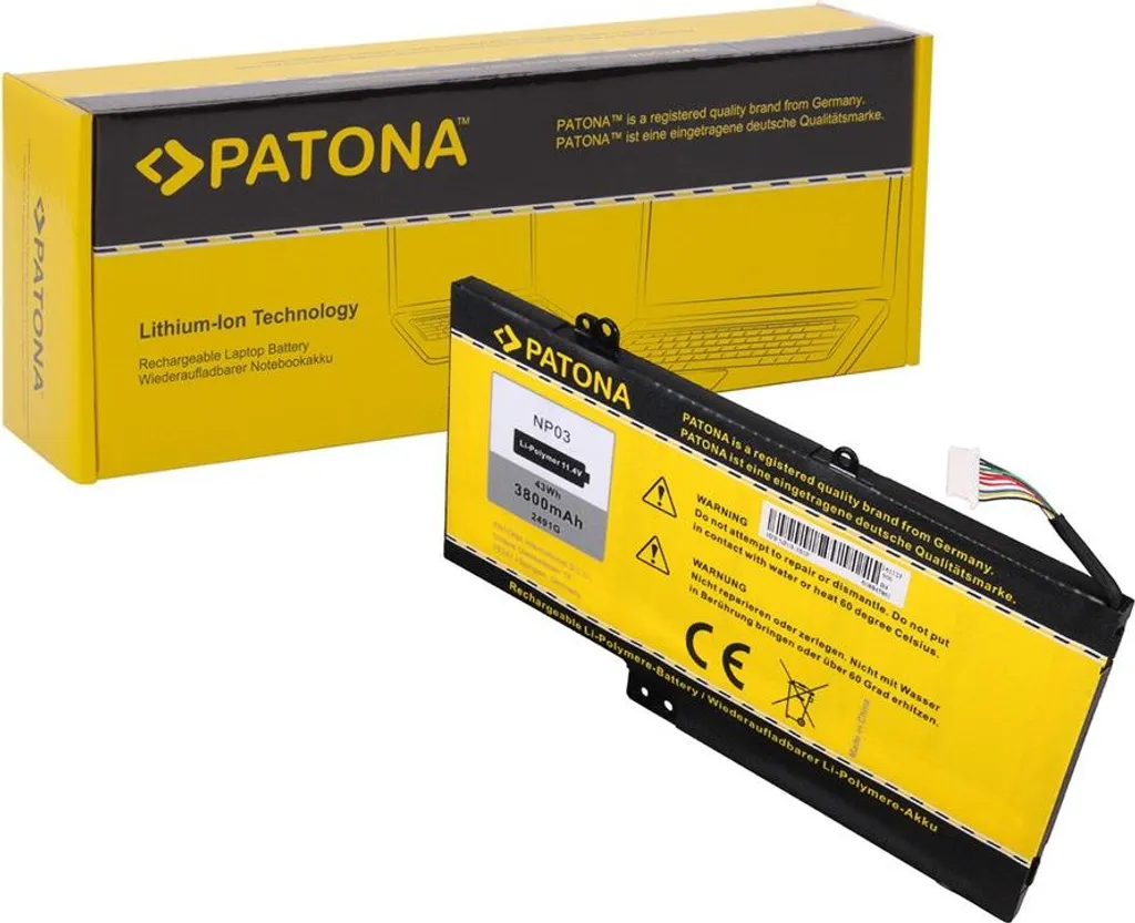 Batterie NP03 compatible HP Pavilion 13 X360 13-A010DX Haute Capacité