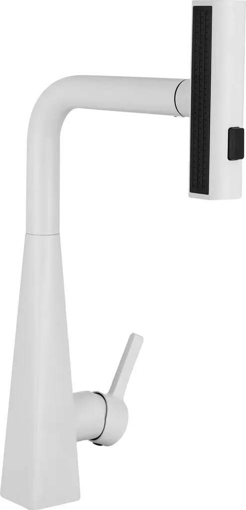 Rubinetto Lavello Bianco 3 Getti | Miscelatore Cucina Anti-Schizzo
