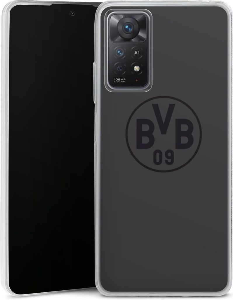 DeinDesign Slim Hülle für Xiaomi Redmi Note 11 Pro 5G Silikon Case Ultra Dünn Handyhülle BVB Borussia Dortmund Logo