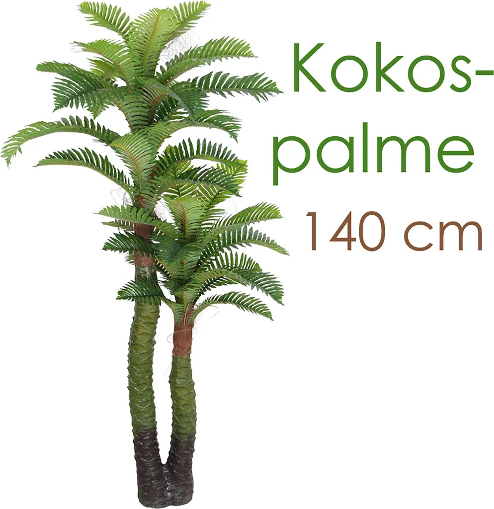 Cocotier Artificiel 140cm pour Décoration Salon et Ambiance Tropicale
