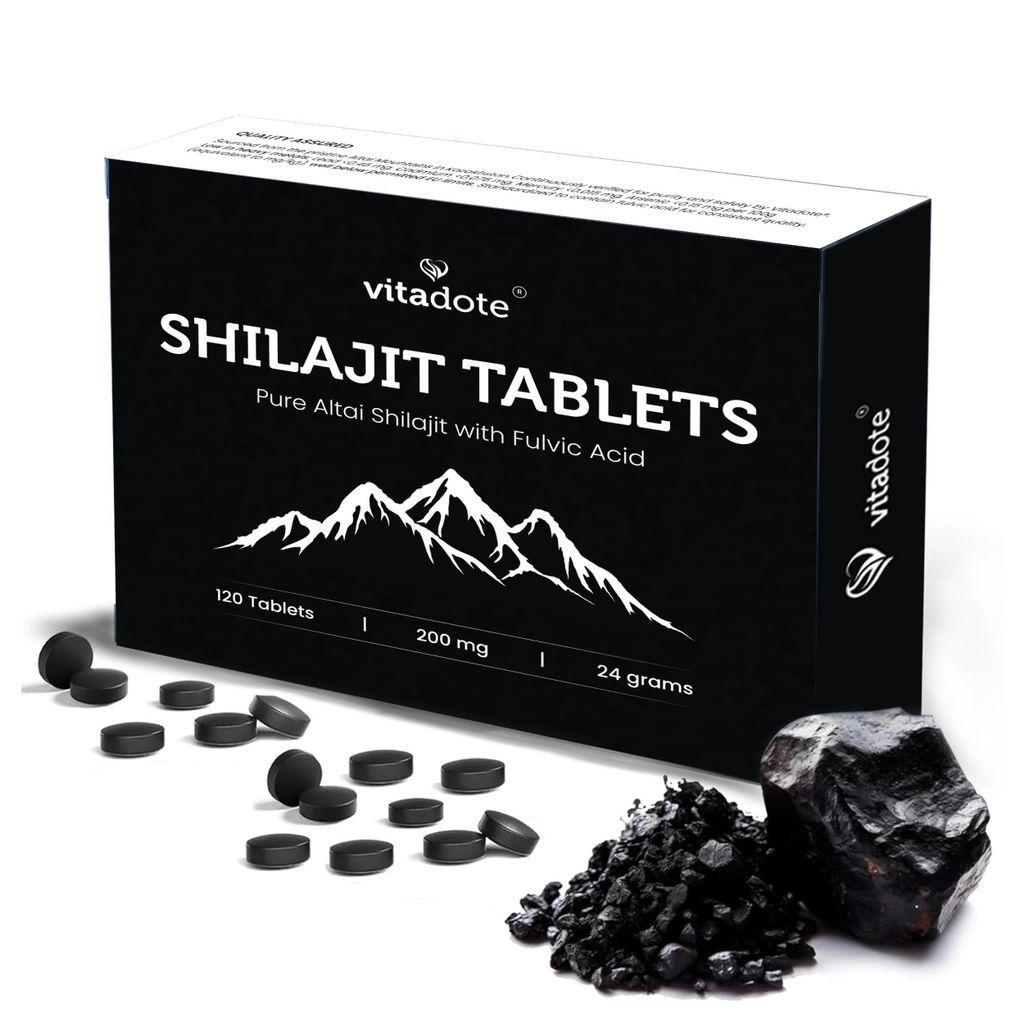 Vitadote® Reine Shilajit Tablety – 24 000 mg Altai Harz – Obrázek produktu 