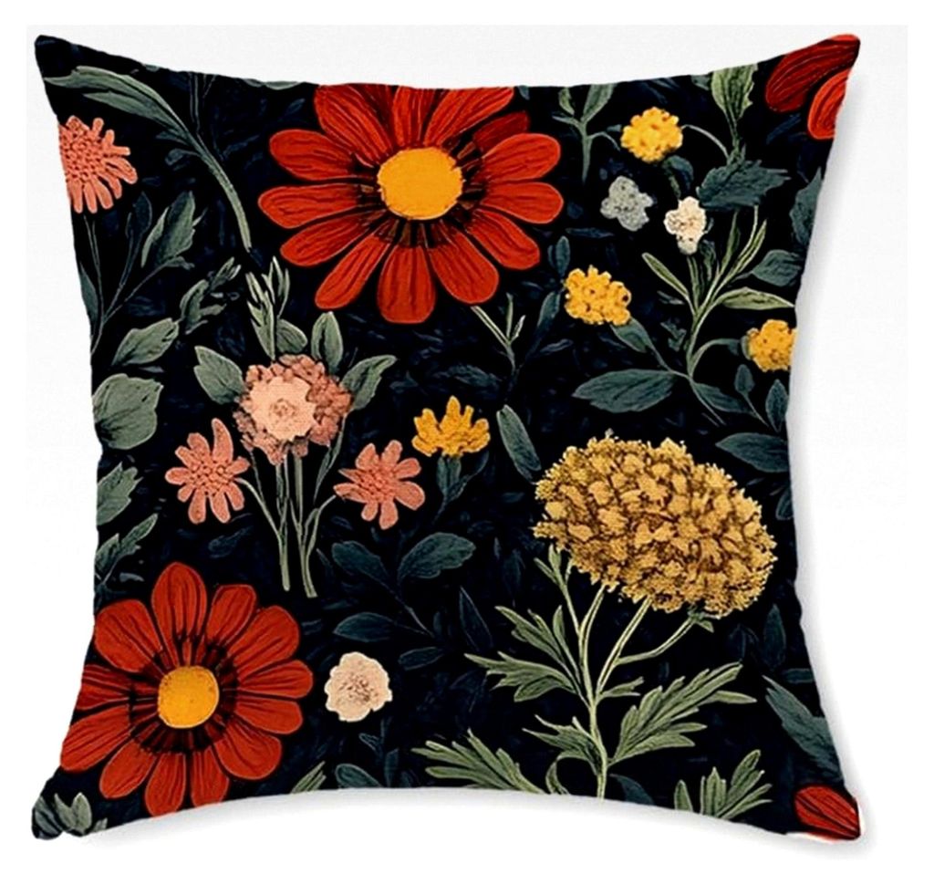 Outdoor Kissen 1er Set Kissenbezug 45x45 Deko für Wohnzimmer, Garten, Balkon