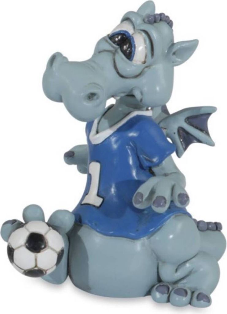 Funny Dragons - Fußball-Drache mit Trikot und Fussball