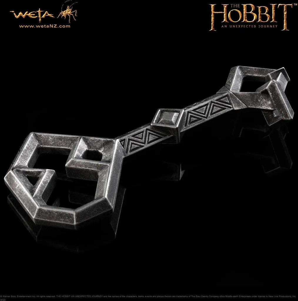 Réplique Fidèle Clé d'Erebor Le Hobbit - Métal de Qualité Supérieure - 2