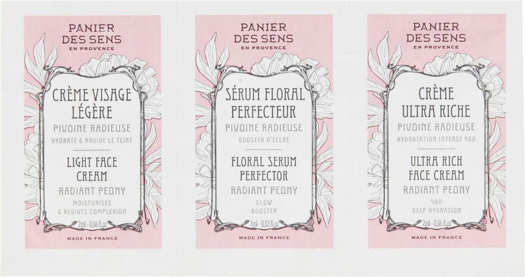 Panier des Sens Radiant Peony Skin Sample Trio