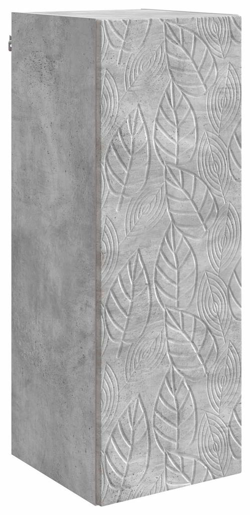 vidaXL Wandschrank Betongrau 33 x 34,5 x 90 cm Holzwerkstoff