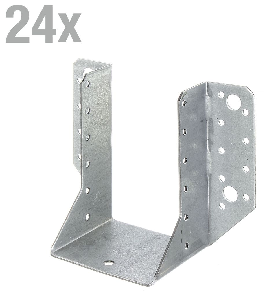 Alberts 24 x Balkenschuhe Typ A 80 x 120 mm – verzinkt, Balkenhalter & Balkenträger