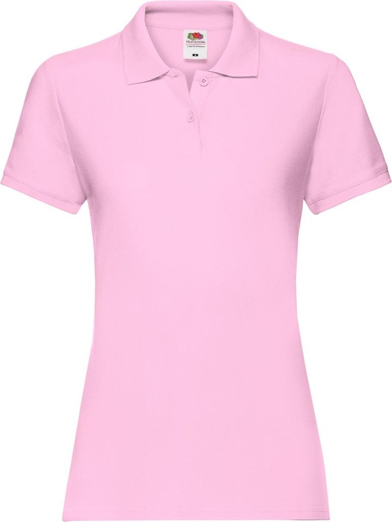 Fruit of the Loom - "Premium" Poloshirt für Damen FK2965 (M) (Hellrosa)