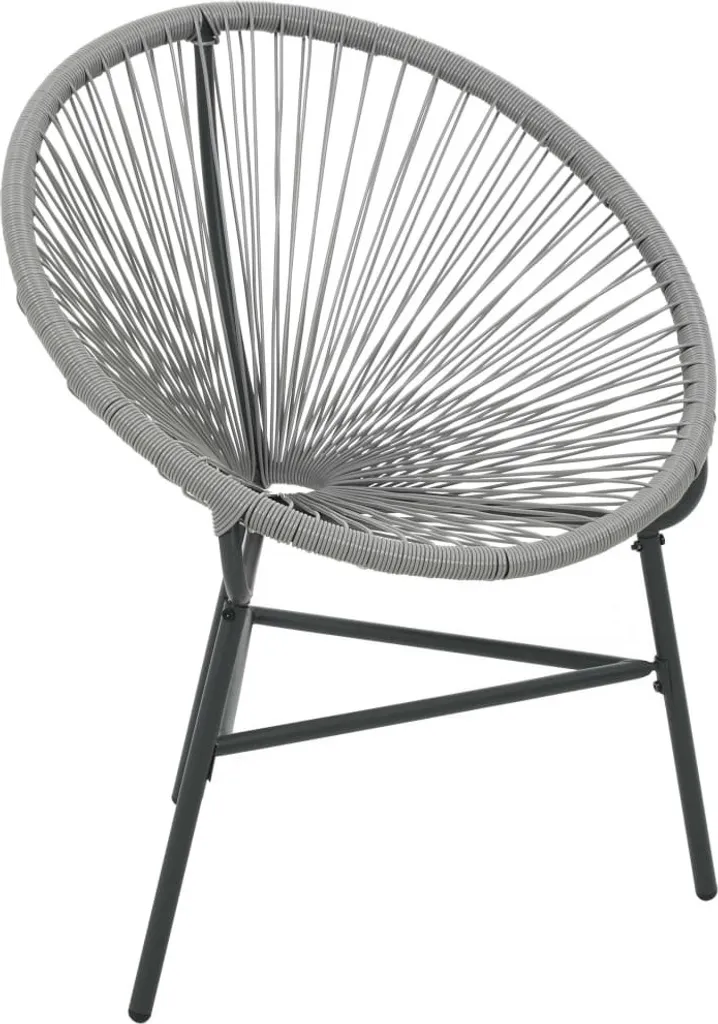 Aménagez votre terrasse avec cette chaise de jardin en rotin gris