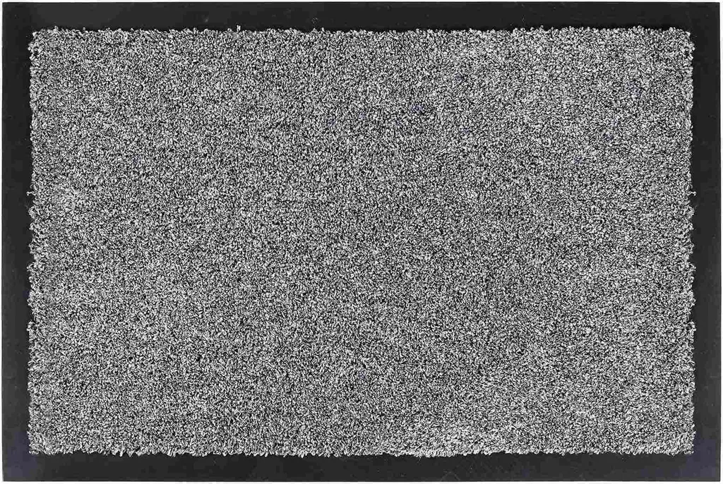 Tapis d'entrée intérieur Astra Calcite 80 x 120 cm gris grand format