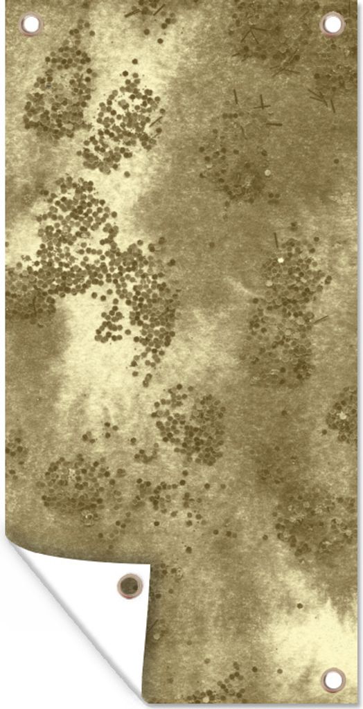 MuchoWow 40x80 cm Outdoor-Poster Gartendeko Sichtschutz Garten Poster für den Garten Gold - Glitzer - Textur