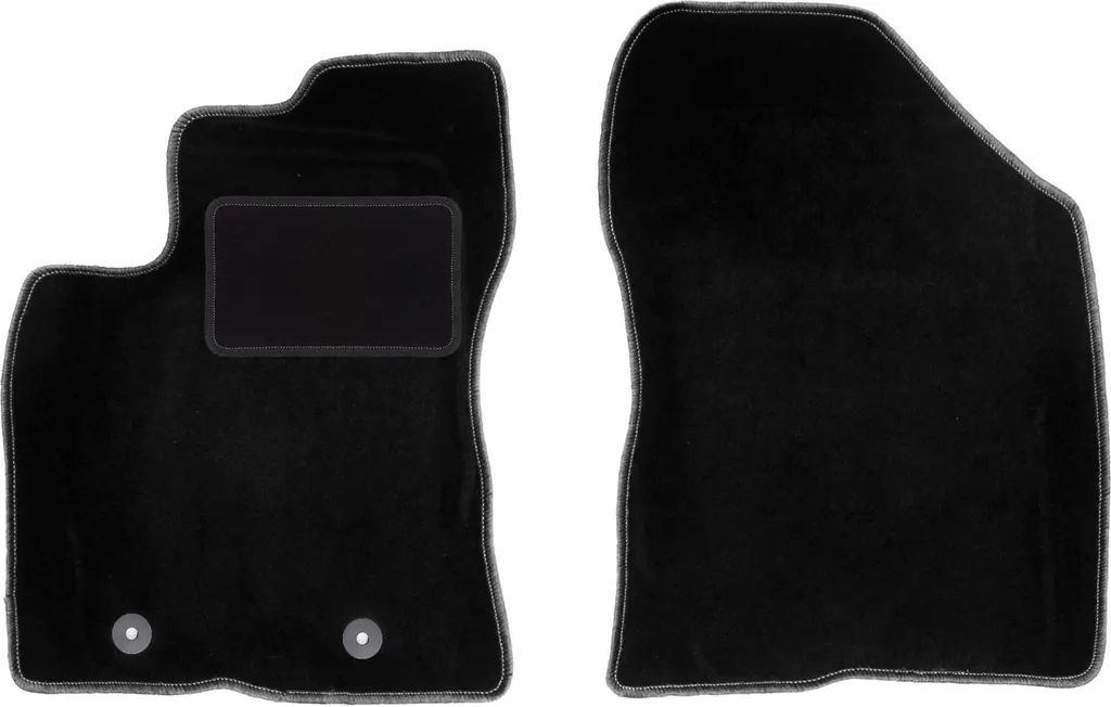 Wielganizator tappetini auto velours anteriori adatto per Toyota Avensis III T27 (2009-2013, station wagon, berlina, liftback) neri, set 2 pz, con fissaggi